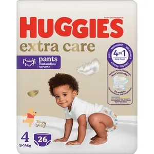 Pañales Hipoalergénicos Extra Care con Cuidado de la Piel 4 en 1 Talla 4 (9-14kg)  Huggies 26 Unidades