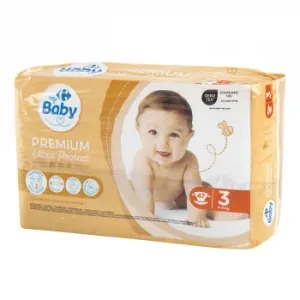 Pañales Premium Ultra Protect My Carrefour Baby T3 (4-9 Kg) 47 Ud.