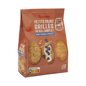 Producto Alcampo Panecillos Integrales sin Azúcar 225 G.