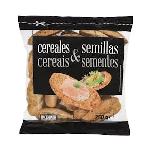 Panecillos Tostados Cereales y Semillas Hacendado 0.25 KG