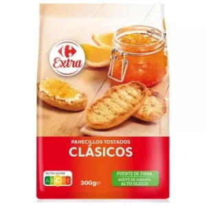 Panecillos Tostados Clásicos Carrefour Extra 300 G.