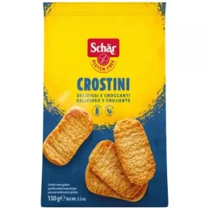 Panecillos Tostados Crostini Schär sin Gluten y sin Lactosa 150 G.