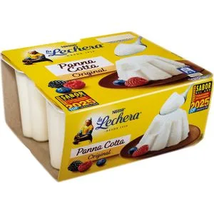 Panna Cotta Natural la Lechera, Pack 4x100 G