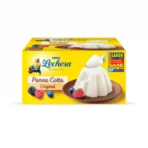 Panna Cotta Original Nestlé la Lechera sin Gluten Pack de 4 Unidades de 100 G.