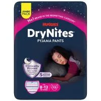 Pants de Noche Niña 30-48 Kg 8-13 Años Drynites, Paquete 13 Uds