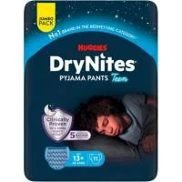 Pants Niño Talla +13 Años 40-60 Kg DRY Nites, Paquete 11 Uds