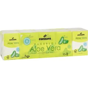 Pañuelo Compacto Aloe Cuatro Capas 10 u