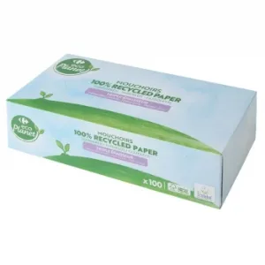 Pañuelos 3 Capas Resistente Ecológico Carrefour Ecoplanet 100 Ud.