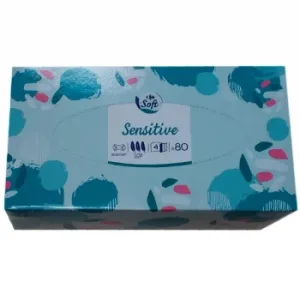 Pañuelos 4 Capas Sensitive Carrefour 80 Us.