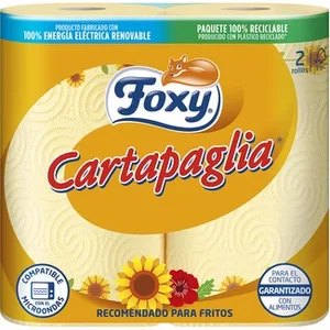 Papel de Cocina Cartapaglia Especial para Fritos Compatible con el Microondas Foxy 1.99 Unidad