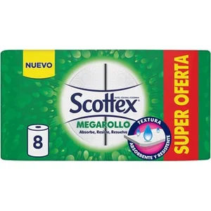 Papel de Cocina Megarollo 2 Capas Scottex 8.01 Unidad