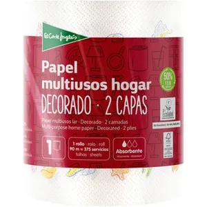 Papel de Cocina Multiusos Decorado 2 Capas  el Corte Ingles 1 Unidad