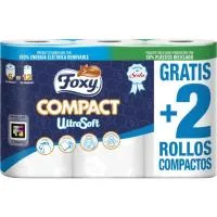 Papel Higiénico Compact Foxy, Paquete 6 Rollos