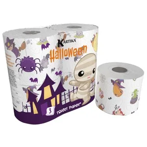 Kartika Papel Higiénico de Halloween 3 Capas 4 Rollos 4 UD