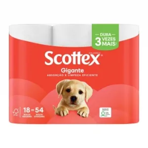 Papel Higiénico Gigante Scottex 18 Rollos.