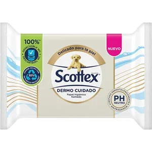 Papel Higiénico Húmedo Dermo Cuidado Scottex 66 Unidades