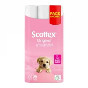 Papel Higiénico Original Scottex 36 Rollos.