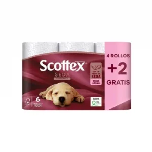 Papel Higiénico Seda Acolchado Scottex 4 Ud.