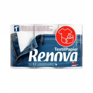 Papel Higiénico Textilpapier Renova 6 Rollos.