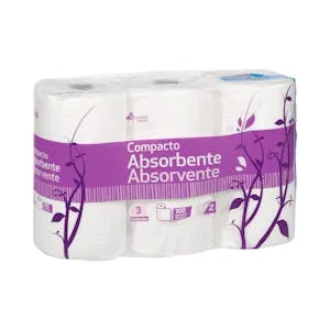 Papel Hogar Compacto Absorbente Bosque Verde 3 UD