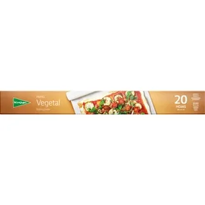 Papel Vegetal para Cocinar en Horno y Microhondas  el Corte Ingles 20 Unidades
