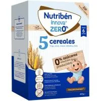 Papilla 5 Cereales Nutriben Innova Zero%, Caja 500 G