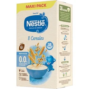 Papilla 8 Cereales 0% Azúcares Añadidos desde 6 Meses Maxi Pack Nestle