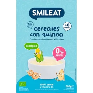 Papilla de Cereales con Quinoa Ecológica desde 4 Meses y 0% Azúcar Smileat