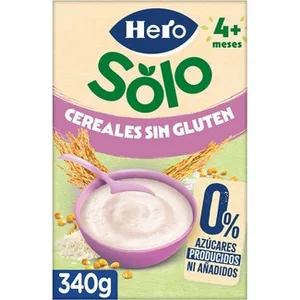Papilla de Cereales sin Gluten, 0% Azúcares Producidos ni Añadidos desde 4 Meses Hero Solo