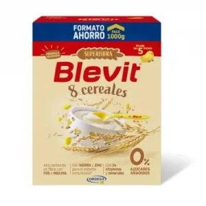 Papilla Infantil Belvit 8 Cereales desde 5 Meses sin Azúcar Añadido 1000 G.
