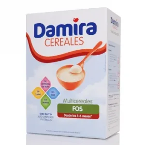 Papilla Infantil desde los 5-6 Meses Multicereales Fos Damira sin Lactosa 600 G.