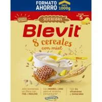 Papilla Superfibra 8 Cereales con Miel Blevit, Caja 1000 G