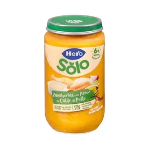 Papilla Zanahorias con Arroz en Caldito de Pollo Hero Solo +6 Meses 0.235 KG