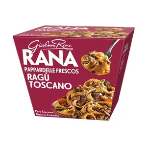 Rana Pappardelle Frescos con Ragú Toscano Listo en 5 Minutos 357 G.