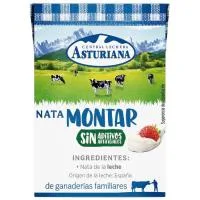 Nata para Montar 38% Asturiana, Brik 200 Ml