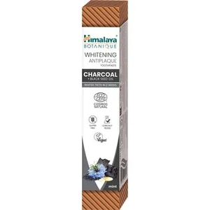 Pasta de Dientes Blanqueadora Antiplaca con Carbón Vegetal y Aceite de Semillas Negras Ecológica sin Gluten y Vegana Himalaya Botanique