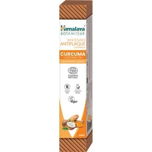 Pasta de Dientes Blanqueadora Antiplaca con Cúrcuma y Aceite de Coco sin Gluten y Vegana Himalaya Botanique