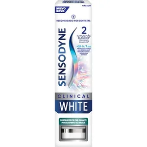 Pasta de Dientes Blanqueadora Clinical White Fortalecedor del Esmalte Sensodyne