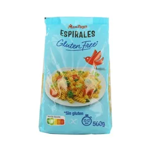 Producto Alcampo Pasta Espirales sin Gluten 500 G.