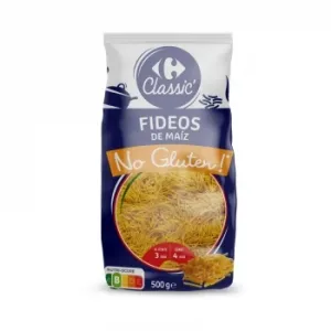 Pasta Fideos de Maíz Carrefour Classic No Gluten 500 G.