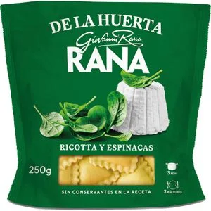 Pasta Fresca Huerta Ricotta y Espinacas 250 Gr