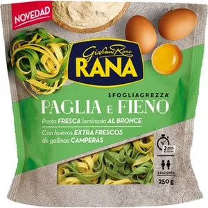 Pasta Fresca Paglia e Fieno al Huevo Laminado al Bronce con Huevos Extra Frescos Camperos 2 Raciones Envase 250 G Giovanni Rana