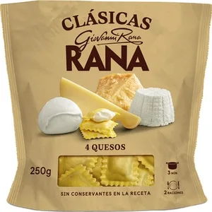 Pasta Fresca Ravioli al Huevo Relleno de 4 Quesos 2 Raciones Giovanni Rana