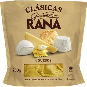 Pasta Fresca Rellena 4 Quesos 250 Gr