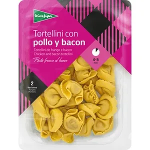 Pasta Fresca Tortellini Relleno con Pollo y Bacon 2 Raciones el Corte Ingles