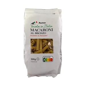 Producto Alcampo Pasta Macarrón al Bronzo Tavola In Italia 500 G.