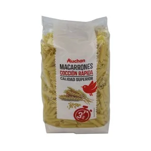 Producto Alcampo Pasta Macarrones Cocción Rápida 3 Minutos 500 G.