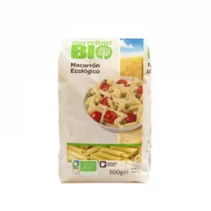 Pasta Macarrones Ecológicos Carrefour Bio 500 G.