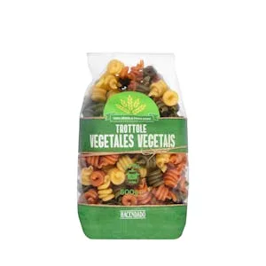 Pasta Trottole Vegetales Hacendado 0.5 KG