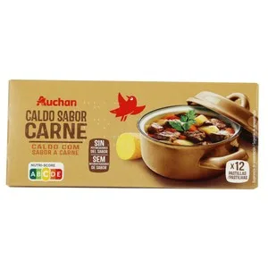 Producto Alcampo Pastillas de Caldo de Carne 12 Uds. 120 G.